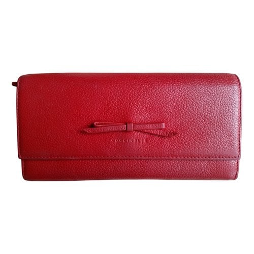 Pre-owned Coccinelle Leather Wallet In Red