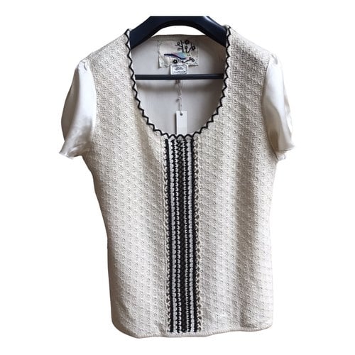 Pre-owned Whistles Silk Vest In White