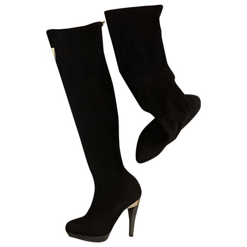 Pre-owned Stella Mccartney Cloth Boots In Black