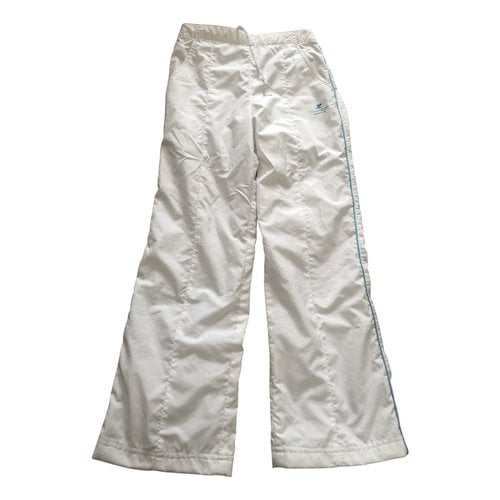 Pre-owned Courrèges Trousers In White