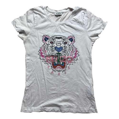 Pre-owned Kenzo Tiger T-shirt In White