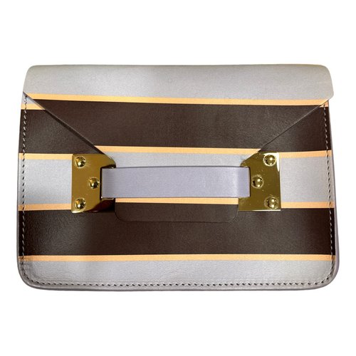Pre-owned Sophie Hulme Envelope Leather Handbag In Multicolour