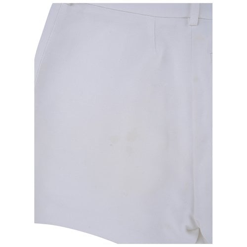 Pre-owned Alexandre Vauthier Mini Short In White