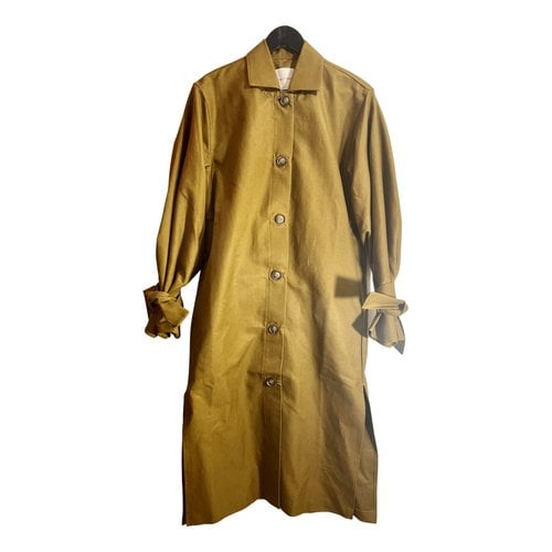 Pre-owned King & Tuckfield Trench Coat In Yellow