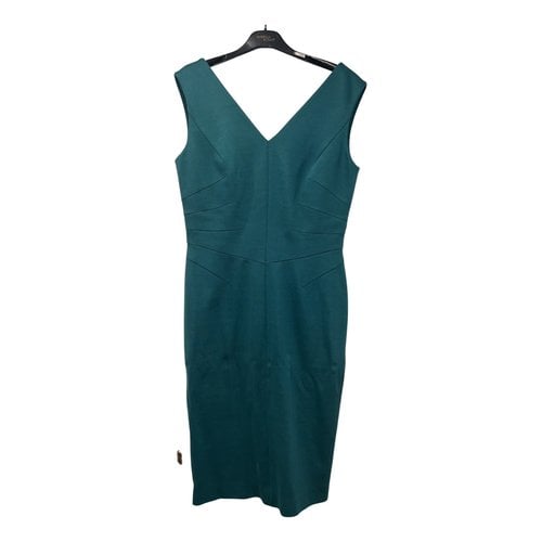 Pre-owned Escada Mid-length Dress In Green