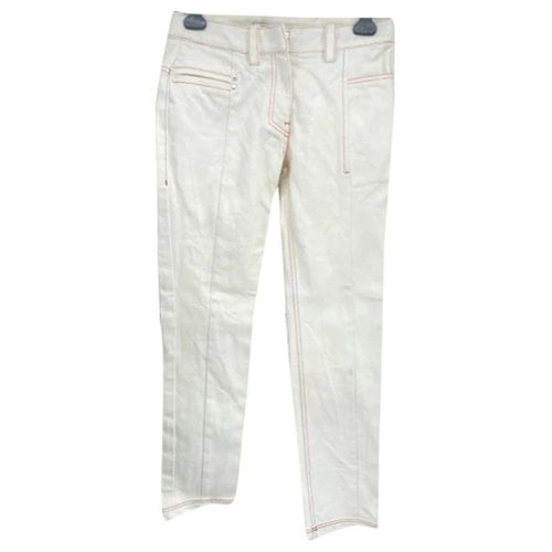 Pre-owned Paco Rabanne Jeans In White