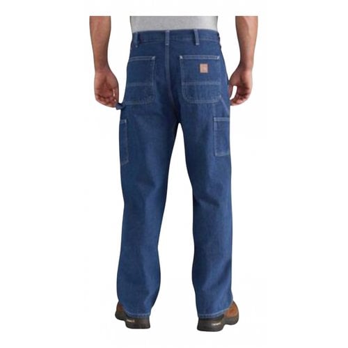 Pre-owned Carhartt Straight Jeans In Blue