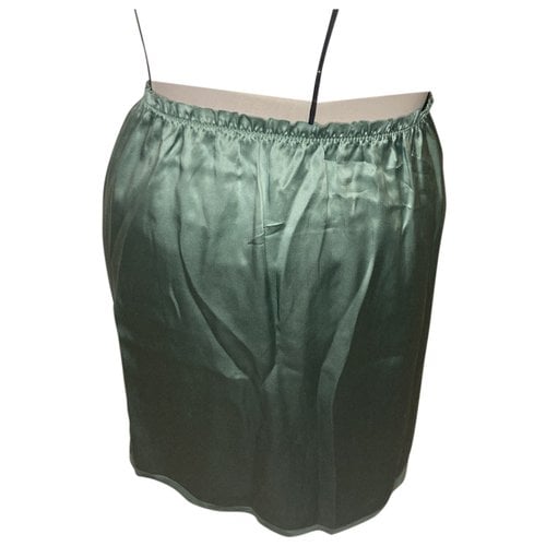 Pre-owned Zadig & Voltaire Silk Mini Skirt In Green