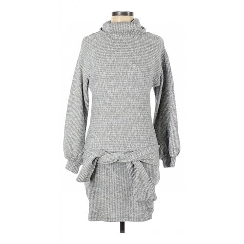 Pre-owned Saylor Mini Dress In Grey