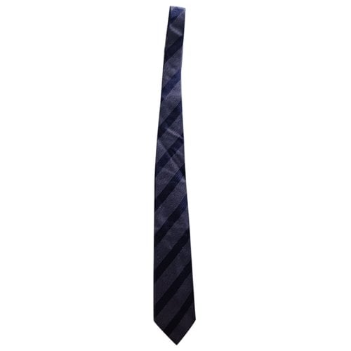 Pre-owned Breuer Silk Tie In Grey