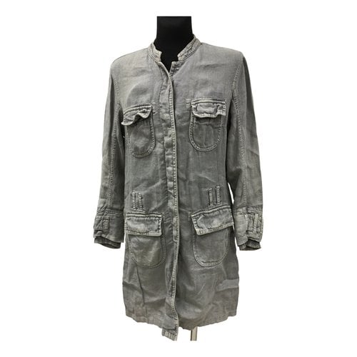 Pre-owned Prada Linen Jacket In Grey