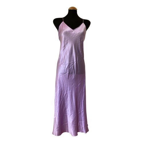 Pre-owned Adriana Iglesias Silk Mid-length Dress In Pink