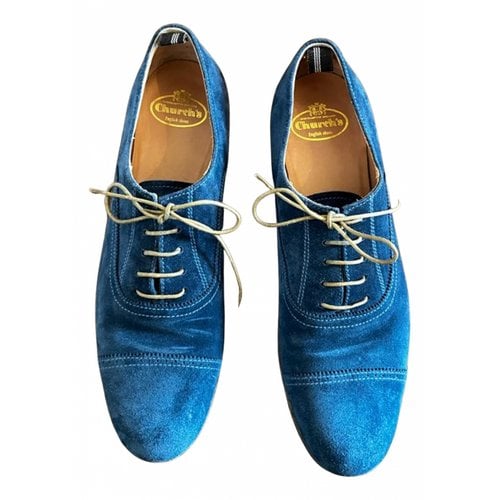 Pre-owned Church's Lace Ups In Blue