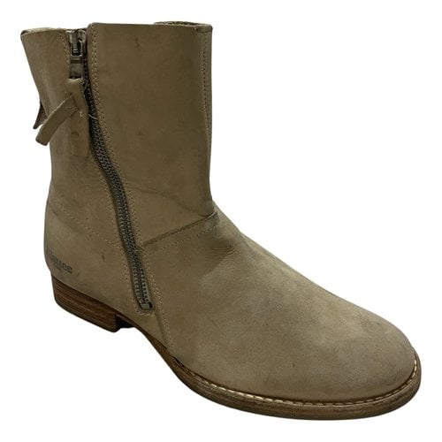 Pre-owned Blauer Ankle Boots In Grey