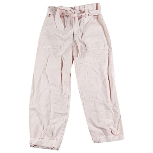 Pre-owned A.l.c Straight Pants In Pink