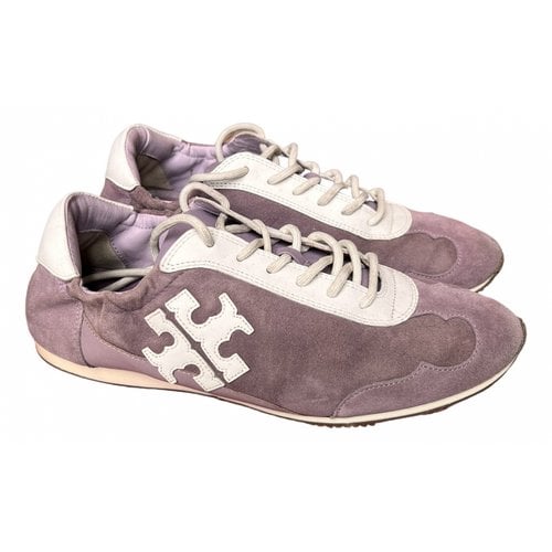 Pre-owned Tory Burch Trainers In Purple