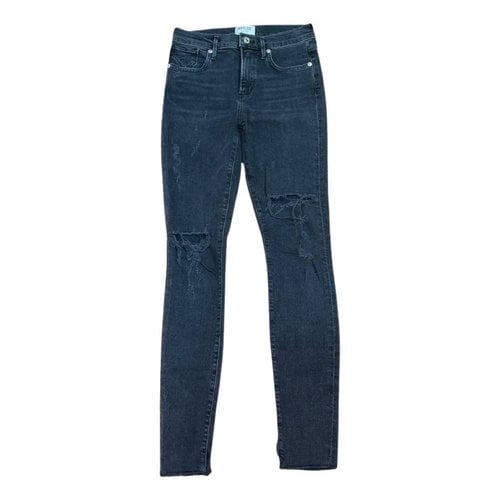 Pre-owned Agolde Slim Jeans In Anthracite
