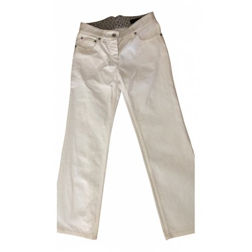 Pre-owned Louis Vuitton Jeans In White