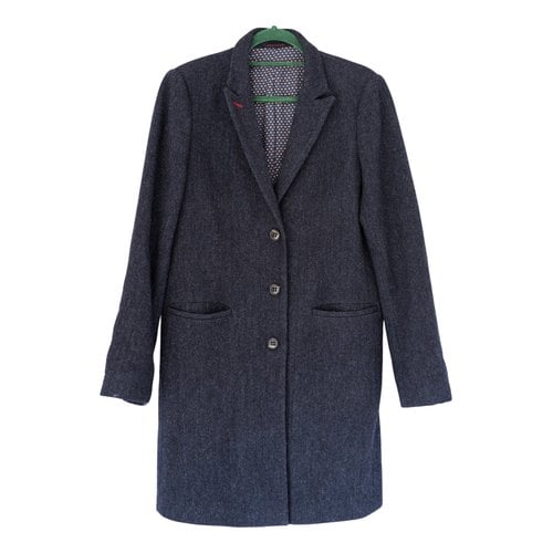 Pre-owned Marc O'polo Wool Coat In Blue
