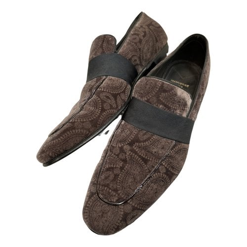 Pre-owned Max Verre Flats In Brown