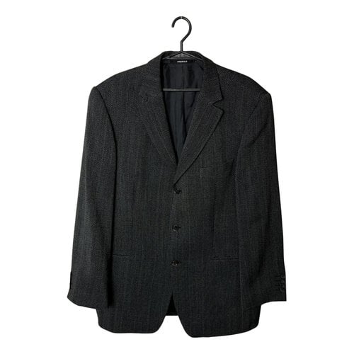 Pre-owned Karl Lagerfeld Wool Jacket In Black