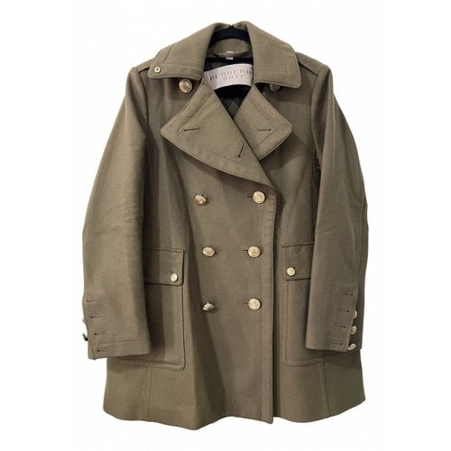 Pre-owned Burberry Wool Jacket In Green