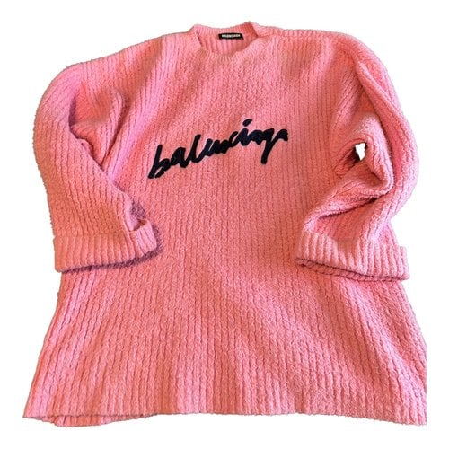 Pre-owned Balenciaga Jumper In Pink