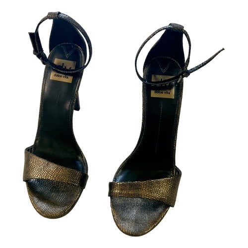 Pre-owned Dolce Vita Leather Sandal In Metallic