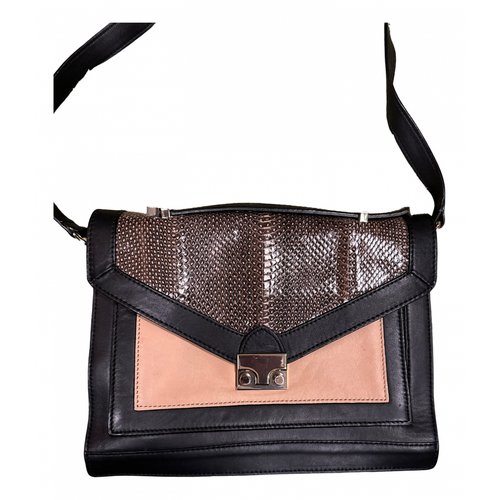 Pre-owned Loeffler Randall Leather Handbag In Black