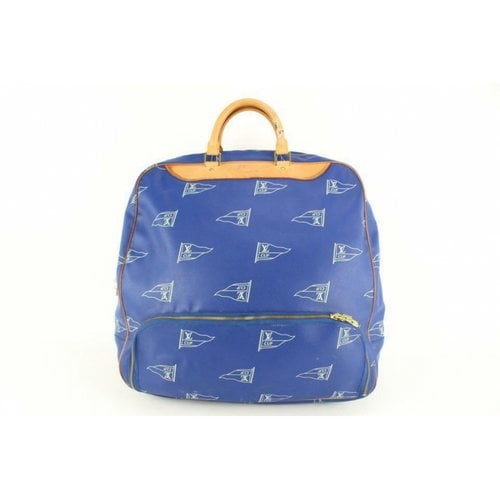 Pre-owned Louis Vuitton Backpack In Blue