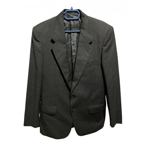 Pre-owned Valentino Wool Jacket In Grey