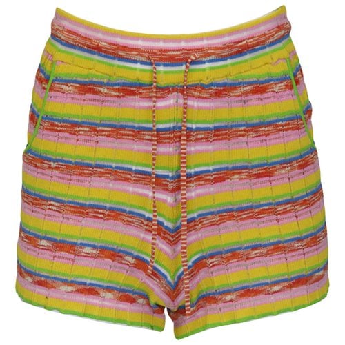 Pre-owned Solid & Striped Shorts In Multicolour