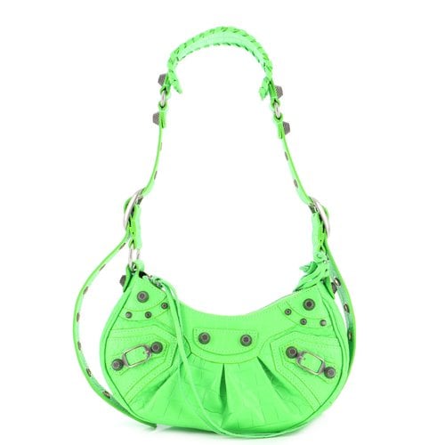 Pre-owned Balenciaga Leather Handbag In Green