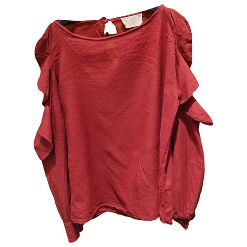 Pre-owned Kaos Blouse In Burgundy