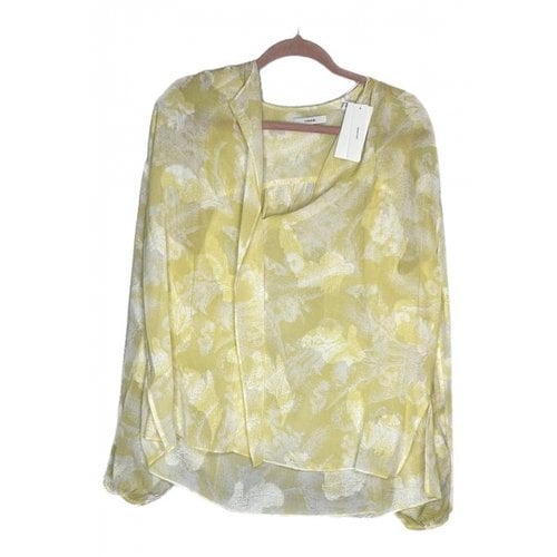 Pre-owned Vince Blouse In Yellow