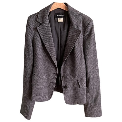 Pre-owned Patrizia Pepe Wool Suit Jacket In Grey