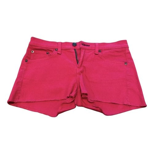 Pre-owned Rag & Bone Mini Short In Pink