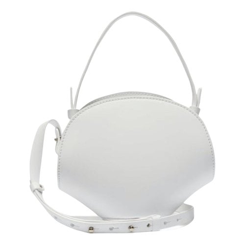 Pre-owned Nico Giani Leather Crossbody Bag In White