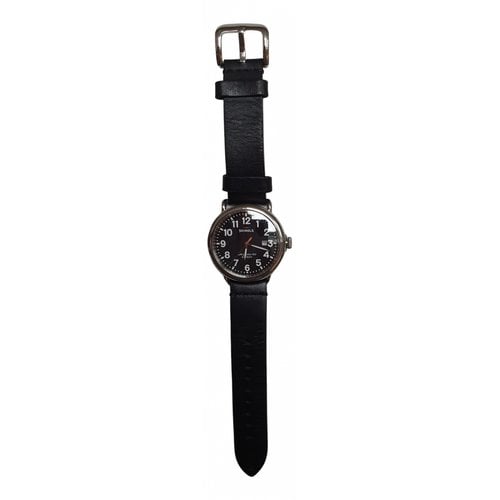 Pre-owned Shinola Watch In Black