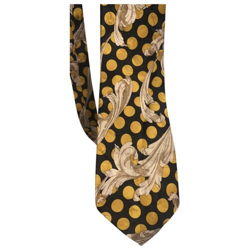 Pre-owned Pal Zileri Silk Tie In Yellow