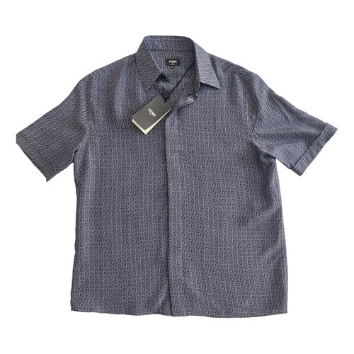Pre-owned Fendi Silk Shirt In Grey