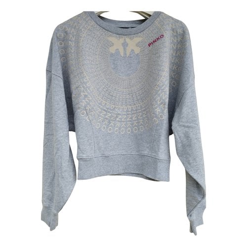 Pre-owned Pinko Sweatshirt In Grey