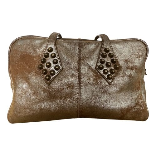 Pre-owned Zadig & Voltaire Leather Handbag In Gold