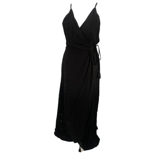 Pre-owned Vix Paula Hermanny Maxi Dress In Black