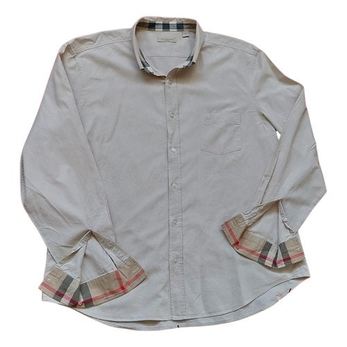 Pre-owned Burberry Shirt In Beige