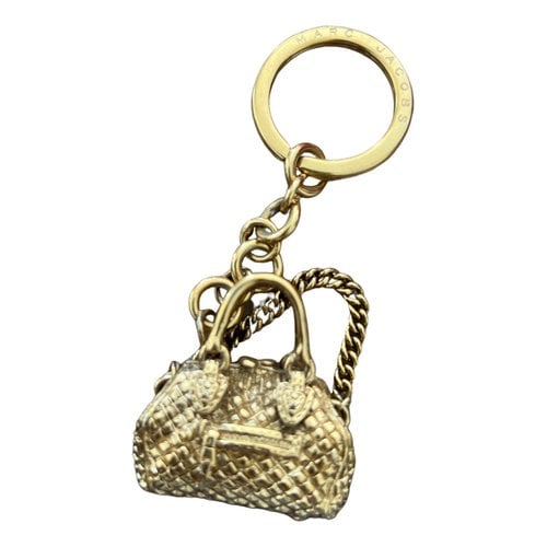 Pre-owned Marc Jacobs Key Ring In Gold