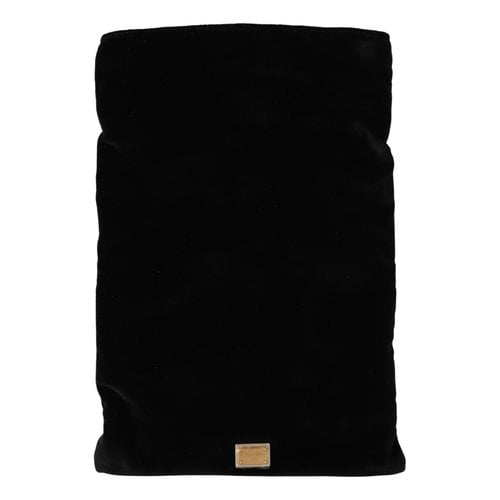 Pre-owned Dolce & Gabbana Velvet Handbag In Black