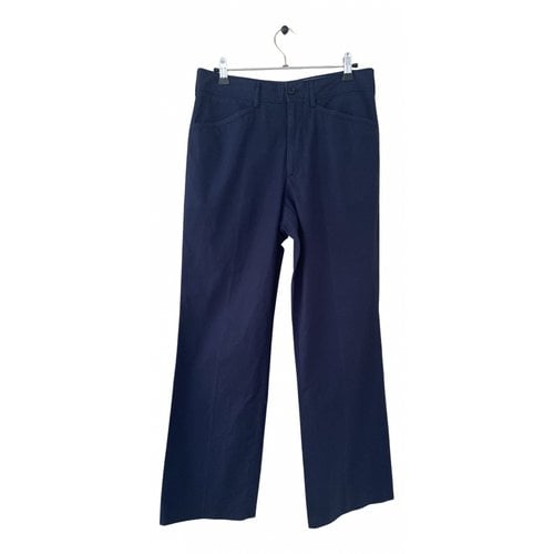 Pre-owned Miu Miu Chino Pants In Blue
