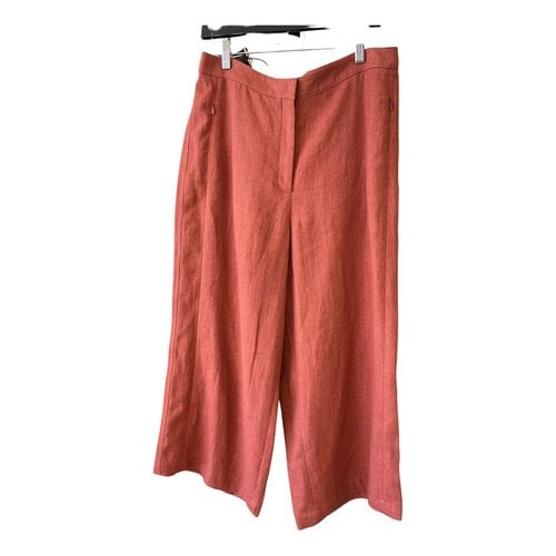 Pre-owned Akris Linen Short Pants In Orange