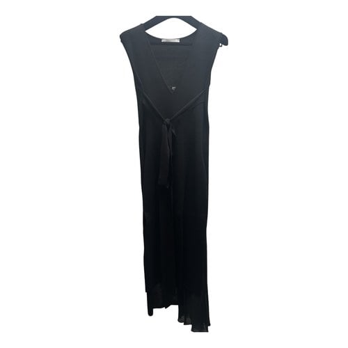 Pre-owned Gentry Portofino Mid-length Dress In Black